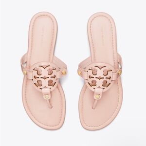 Tory Burch Miller Patent Sandal, Seashell Pink